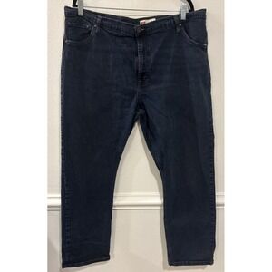 Wrangler Mens 42x30 Relaxed Fit Blue Jeans Denim Classic Work